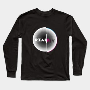 Reality glitch Long Sleeve T-Shirt